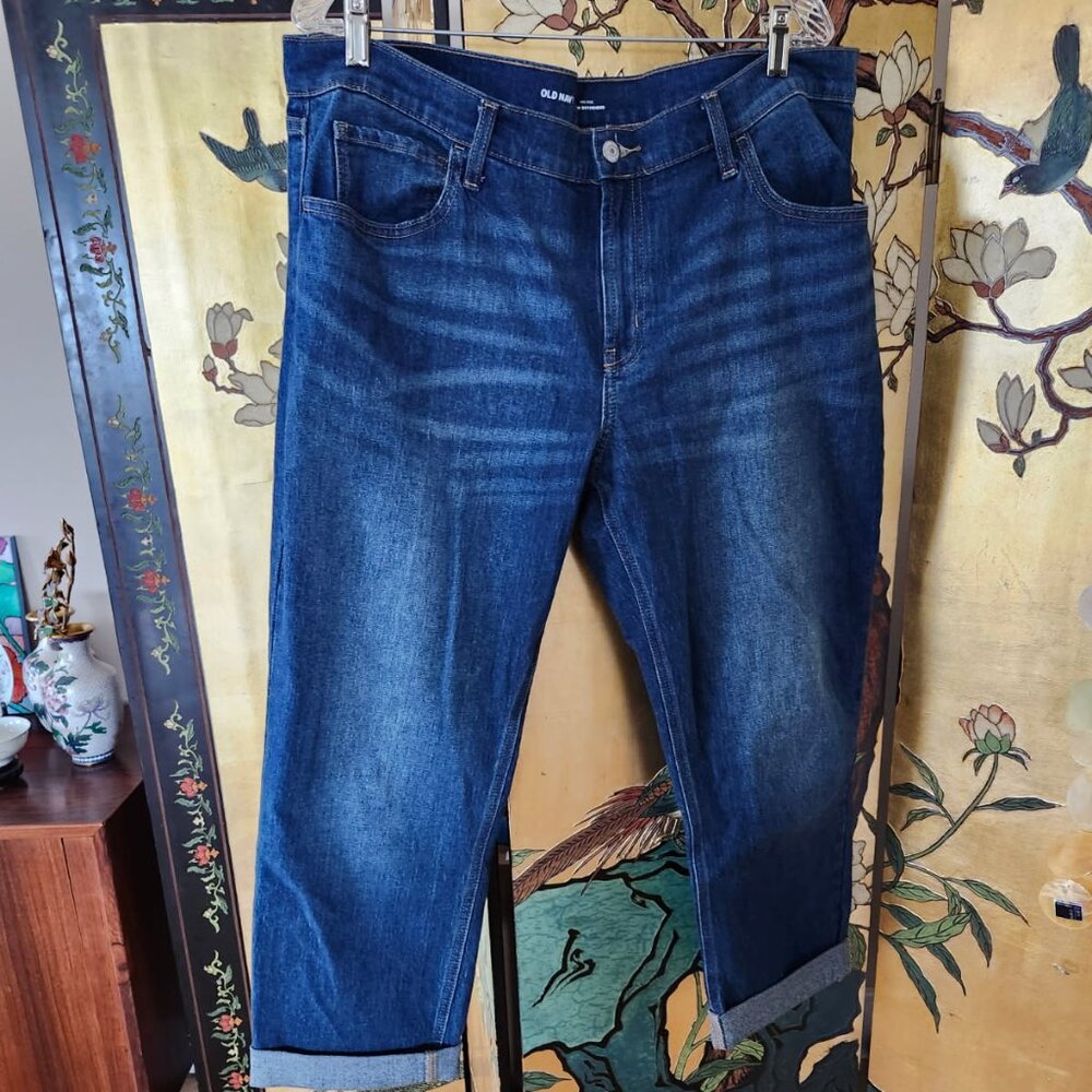ON mid-rise wow boyfriend jean 16 petite